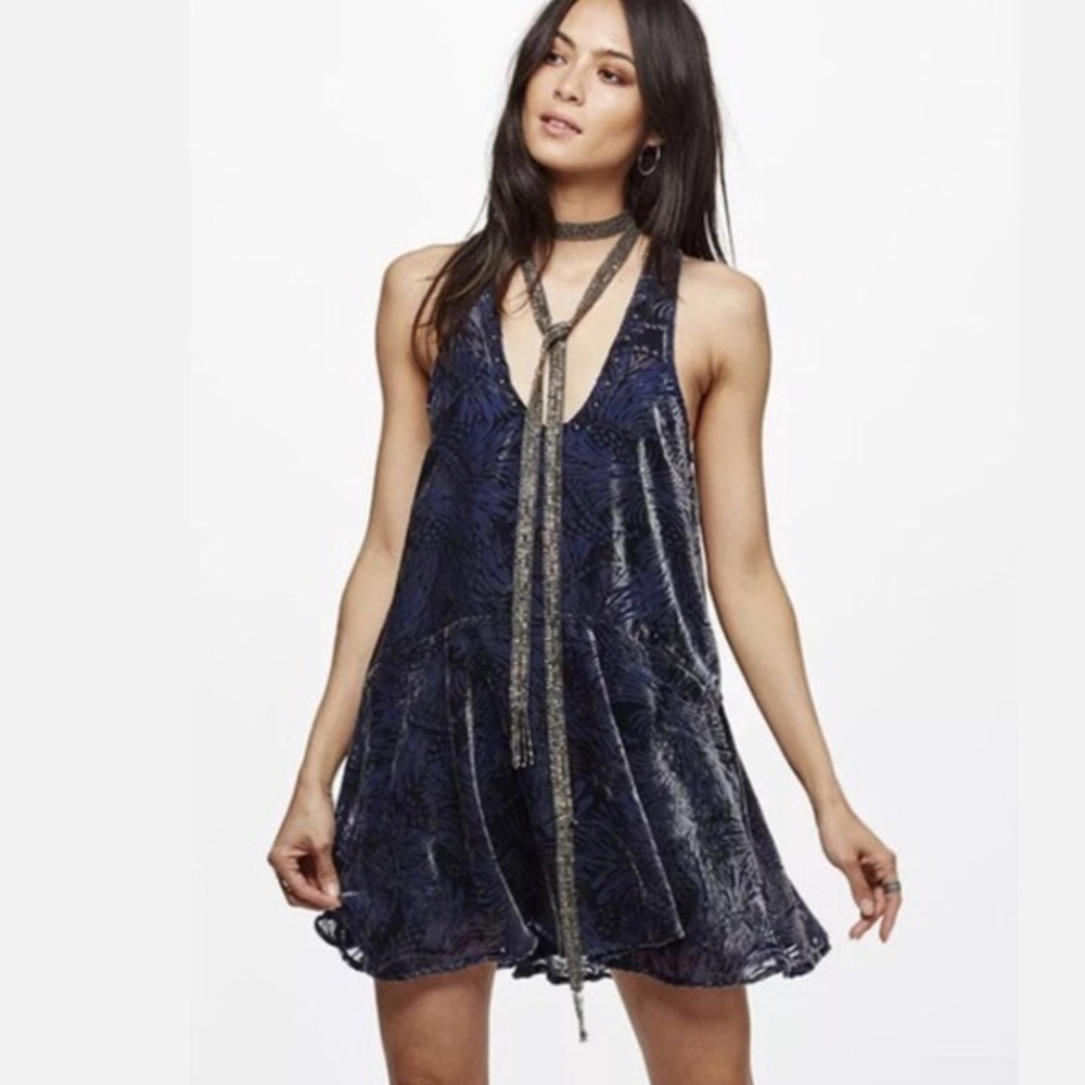 Free People Ellie Burnout Velvet Dress